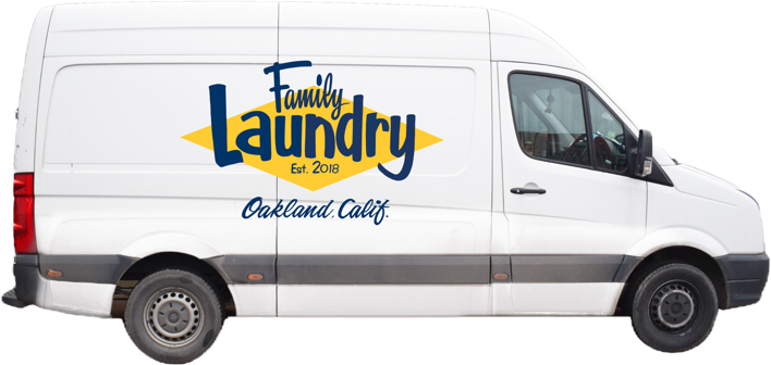 Family Laundry electric delivery van